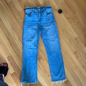 High waist ankle jeans